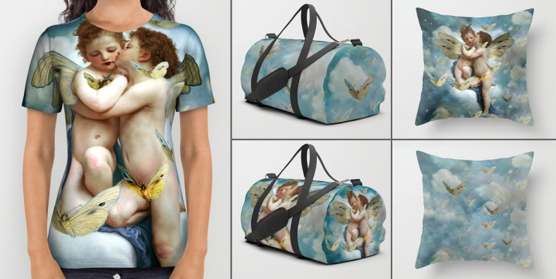 angels-in-love-in-heaven-with-butterflies-all-over-print-shirtsnnnn